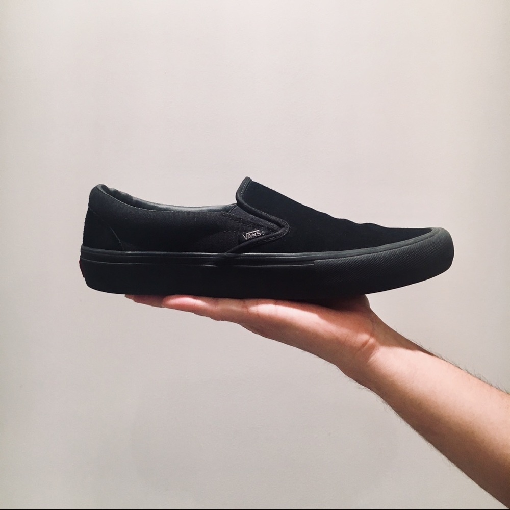 Men’s Vans Slip On Pro - Black Suede